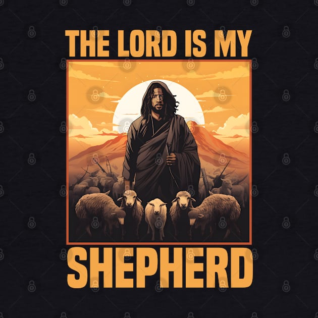 The Lord Is My Shepherd Psalm 23 Christian Gift by Merchweaver